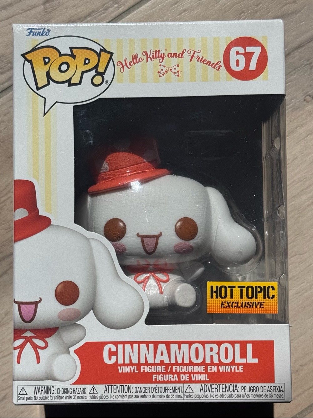 Funko POP Cinnamoroll White Vinyl Figure with Red Hat NEW IN BOX